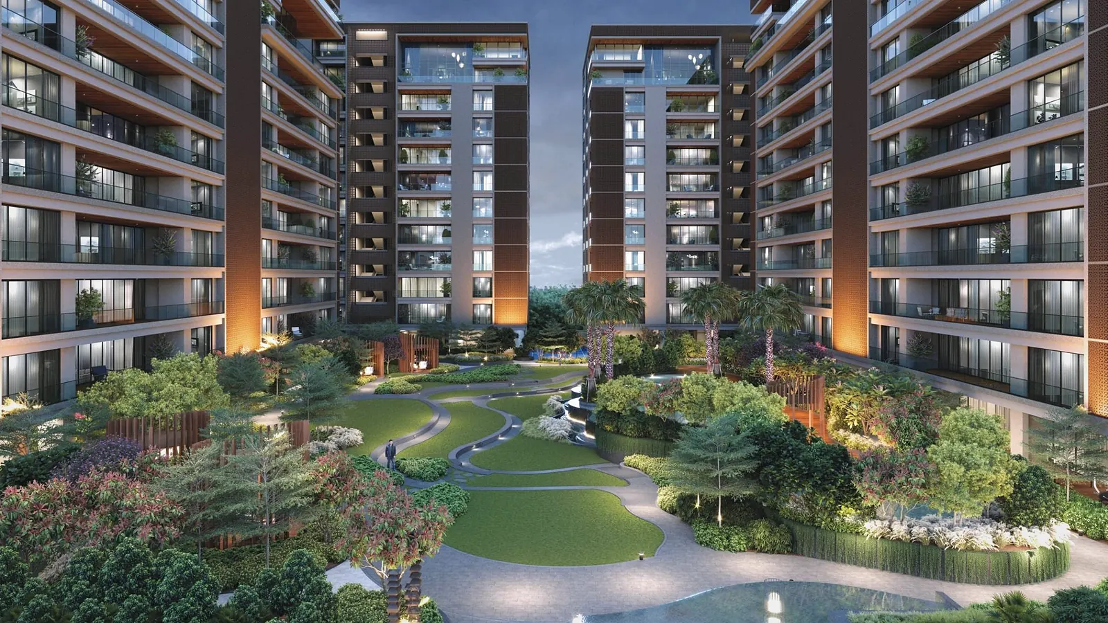 Avadh Miliana central courtyard at dusk