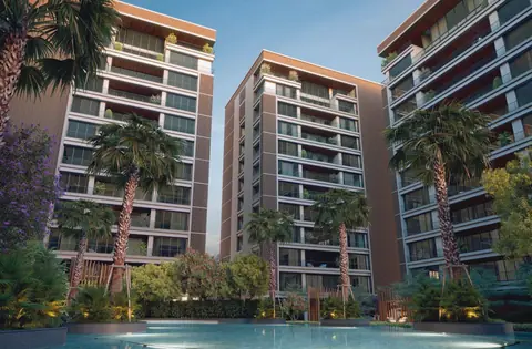 Towers and pool